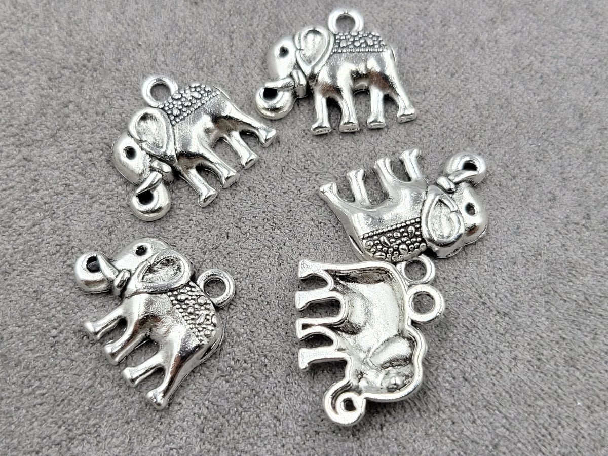 Підвіска слон 14*16 мм 24 шт металічна