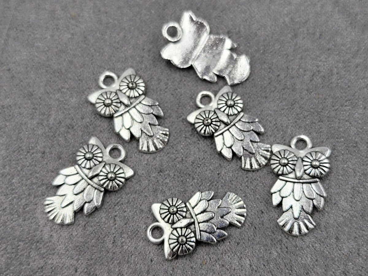 Підвіска сова 11*19 мм 27 шт металічна