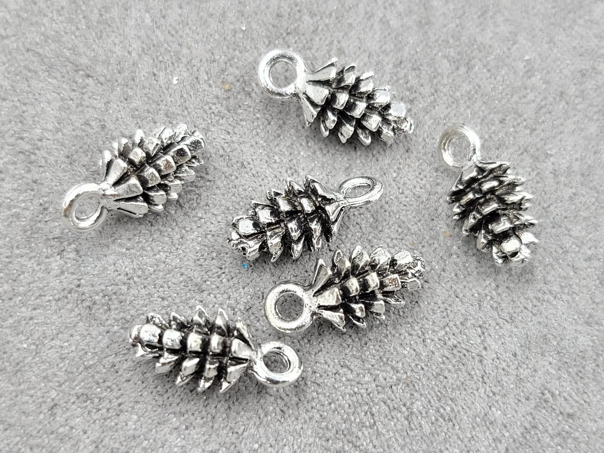 Підвіска шишки 7*15 мм 21 шт металічна