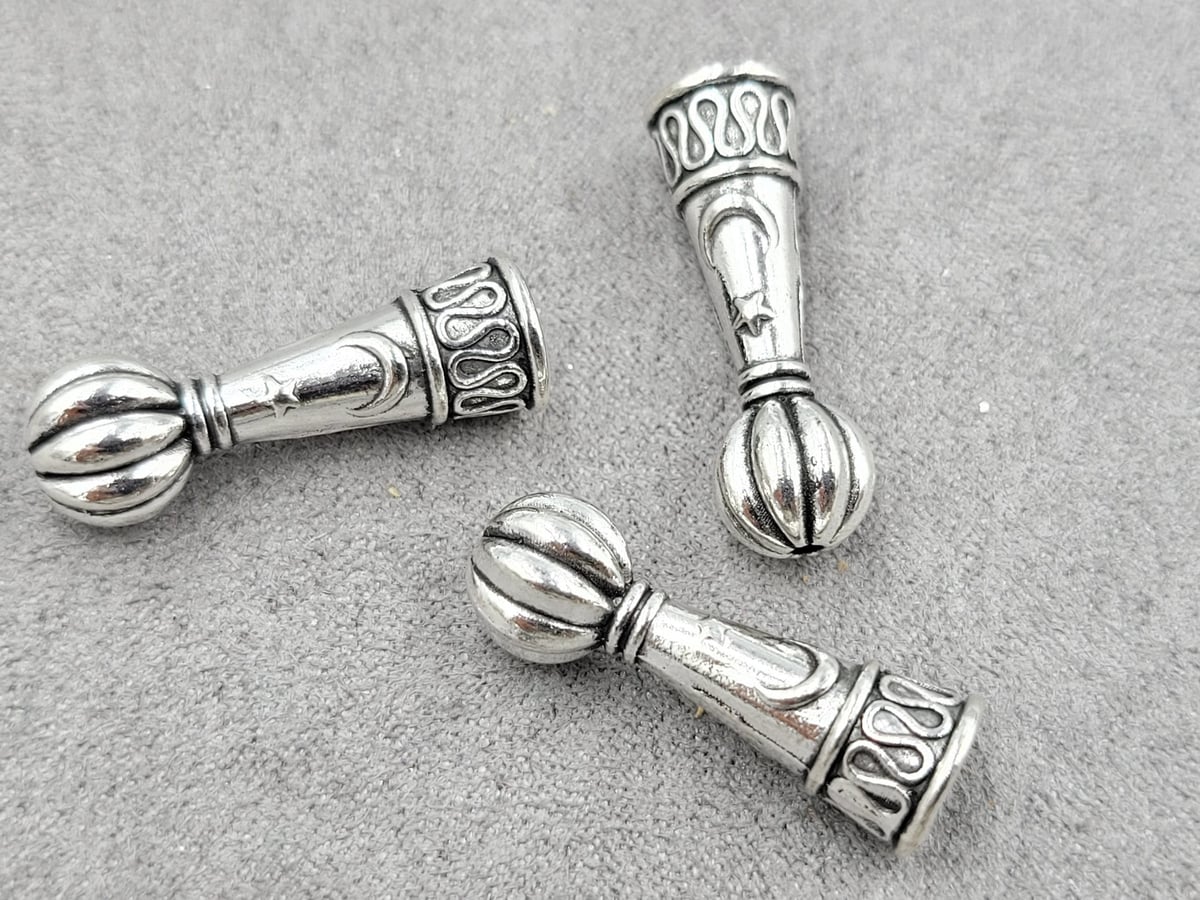 Бусина 8*27 мм 7 шт металічна