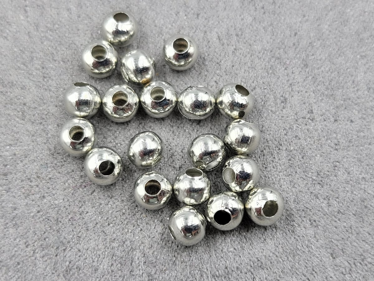 Бусини кулі 5 мм 40 гр (235 шт) колір сталь металічні