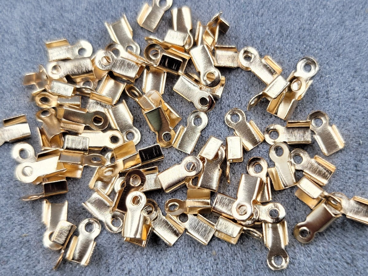 Затискач на волосінь 3*6 мм 250 шт (10 гр) колір золото