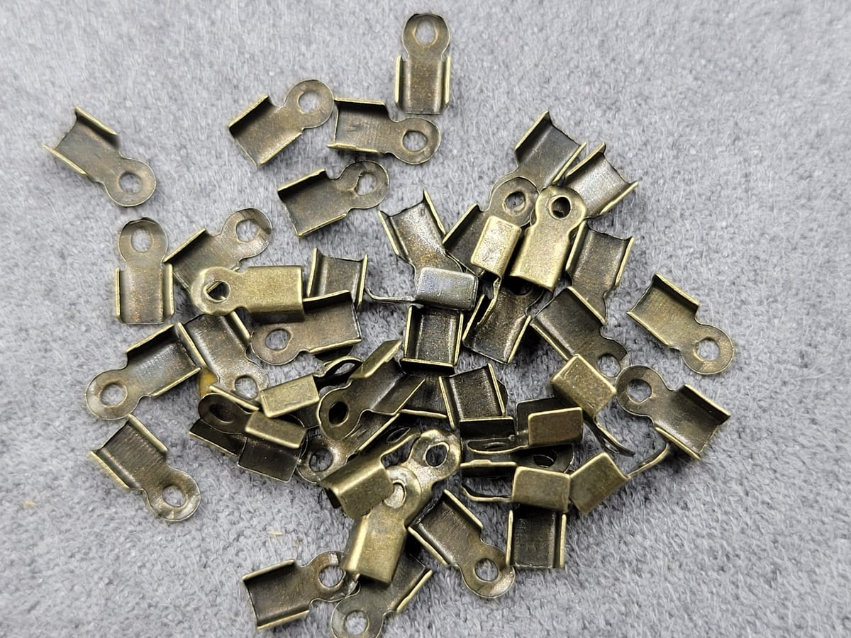 Затискач на волосінь 3*6 мм 250 шт (10 гр) колір бронза