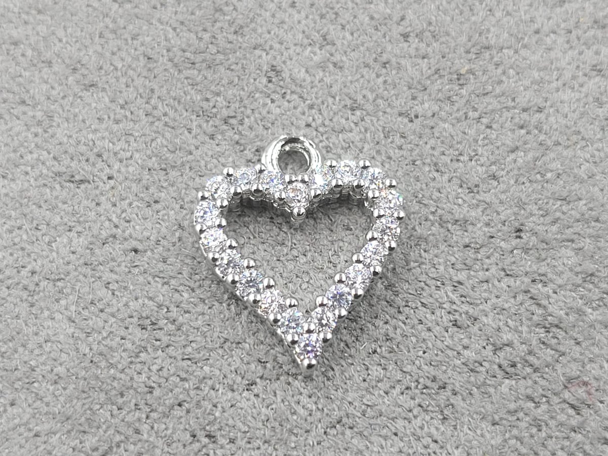 Підвіска 10*12 мм родій (гіпоалергений сплав)