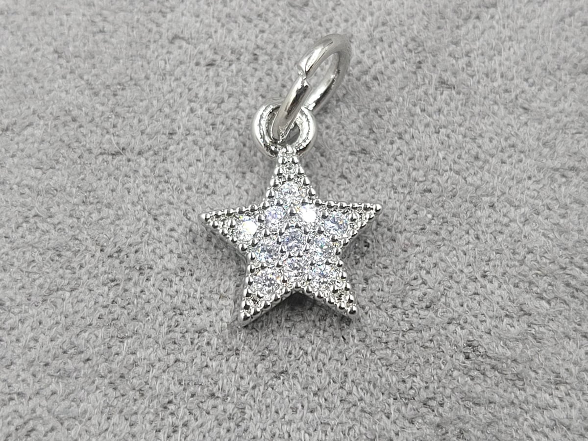 Підвіска 9*16 мм родій (гіпоалергений сплав)