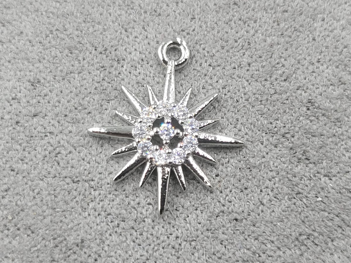 Підвіска 13*16 мм родій (гіпоалергений сплав)