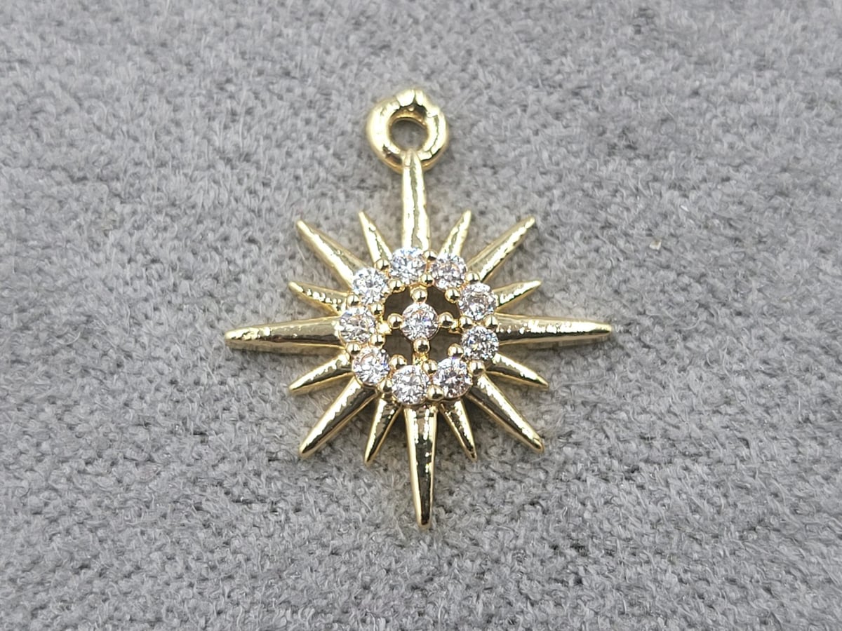 Підвіска 13*16 мм колір золото (гіпоалергений сплав)