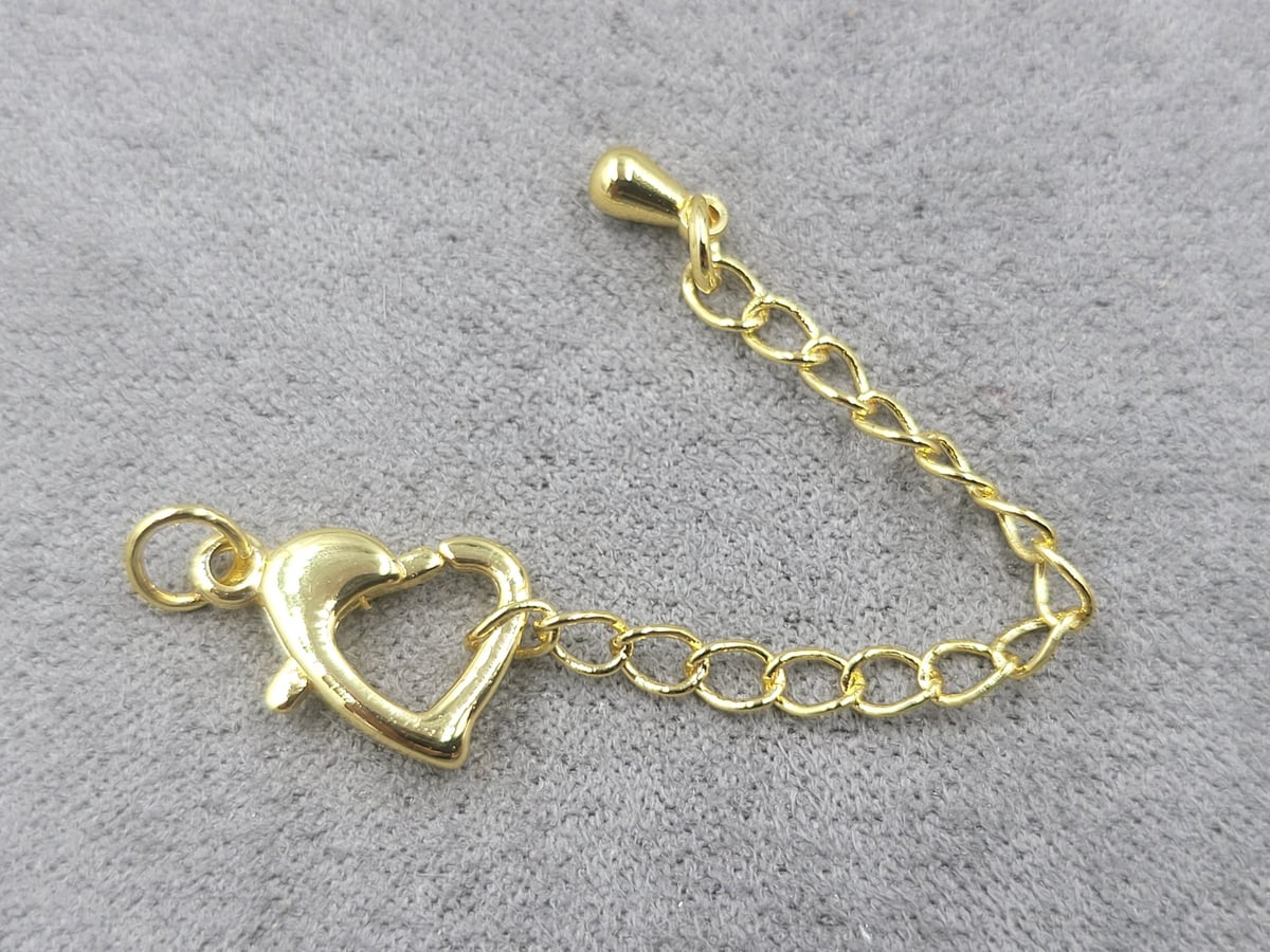 Замок 9*13 мм колір лимонне золото (гіпоалергений сплав)