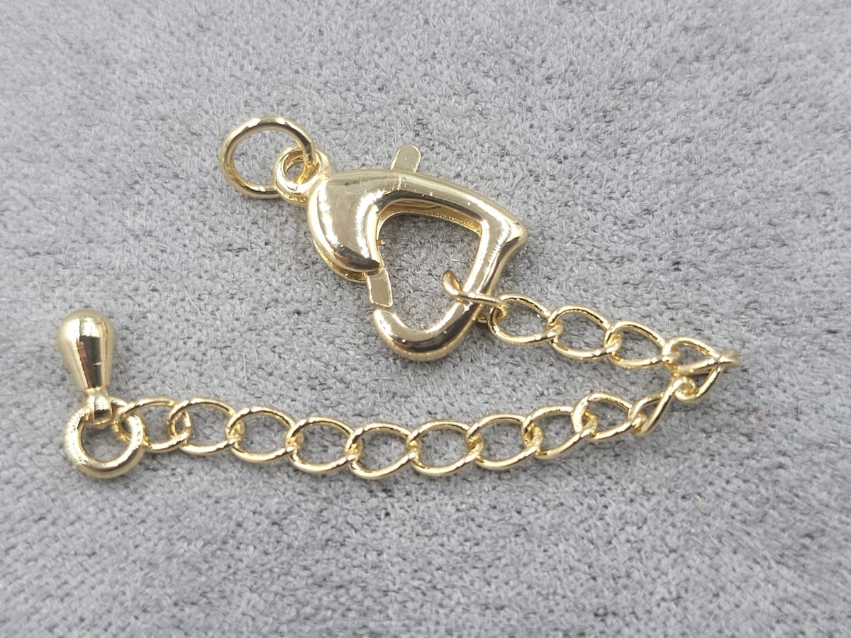 Замок 9*13 мм колір золото (гіпоалергений сплав)