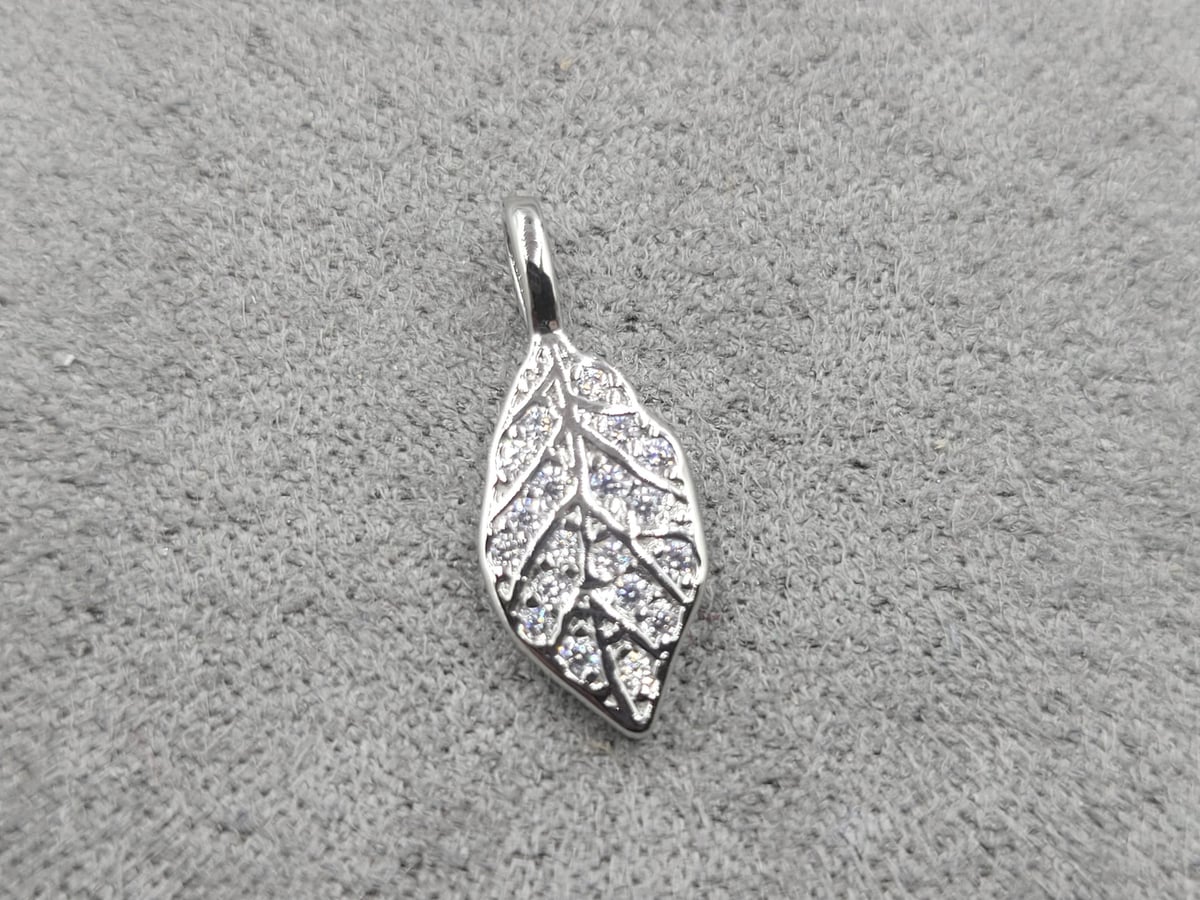 Підвіска 7*17 мм родій (гіпоалергений сплав)