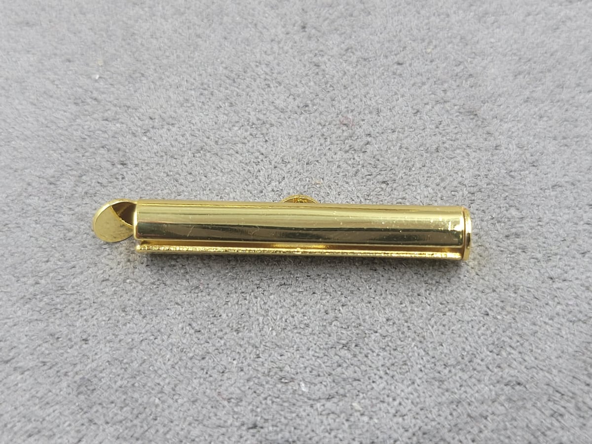 Слайдер 4*25 мм колір лимонне золото (гіпоалергений сплав)