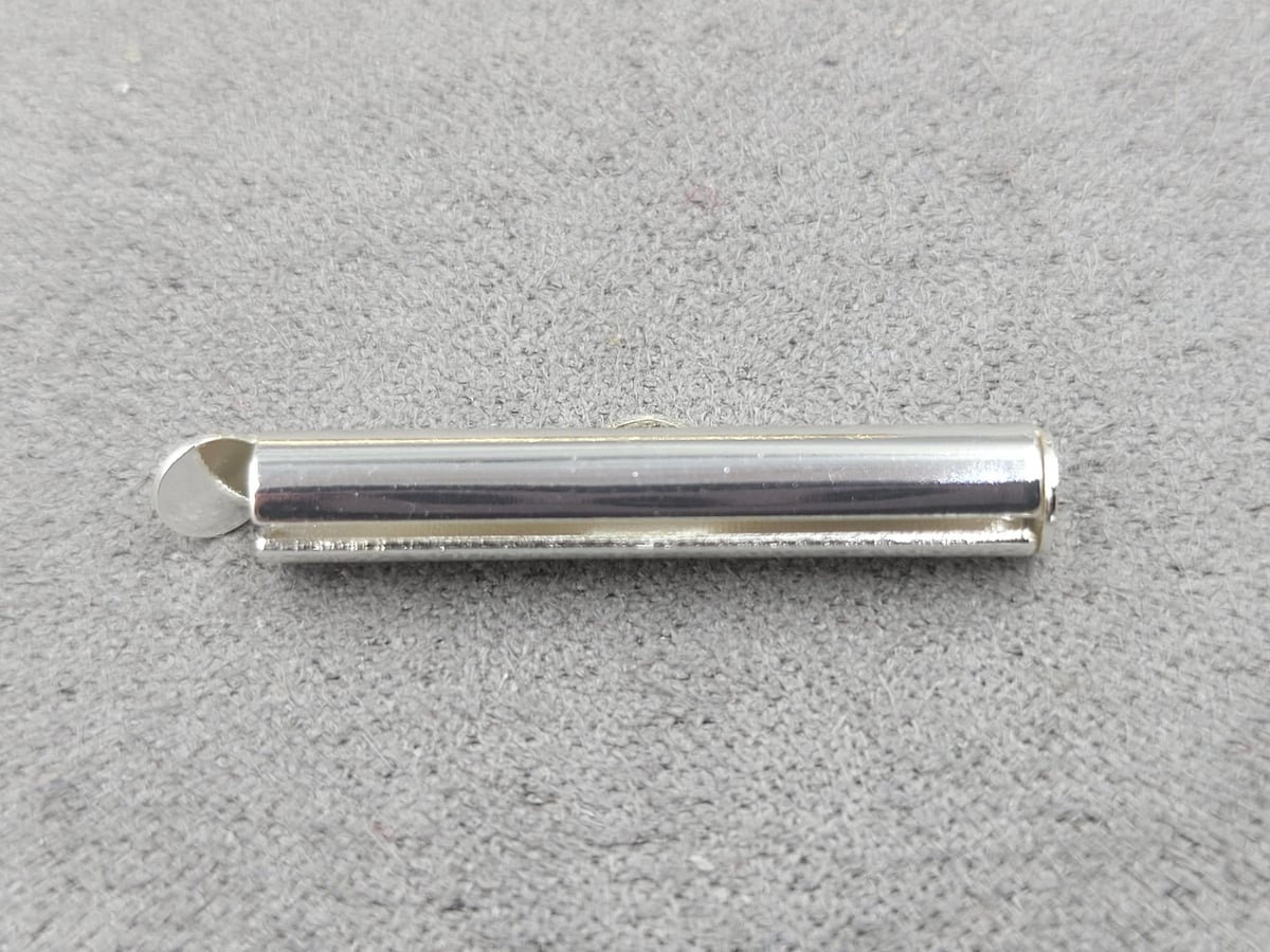 Слайдер 4*25 мм колір срібло ( гипоалергений сплав)