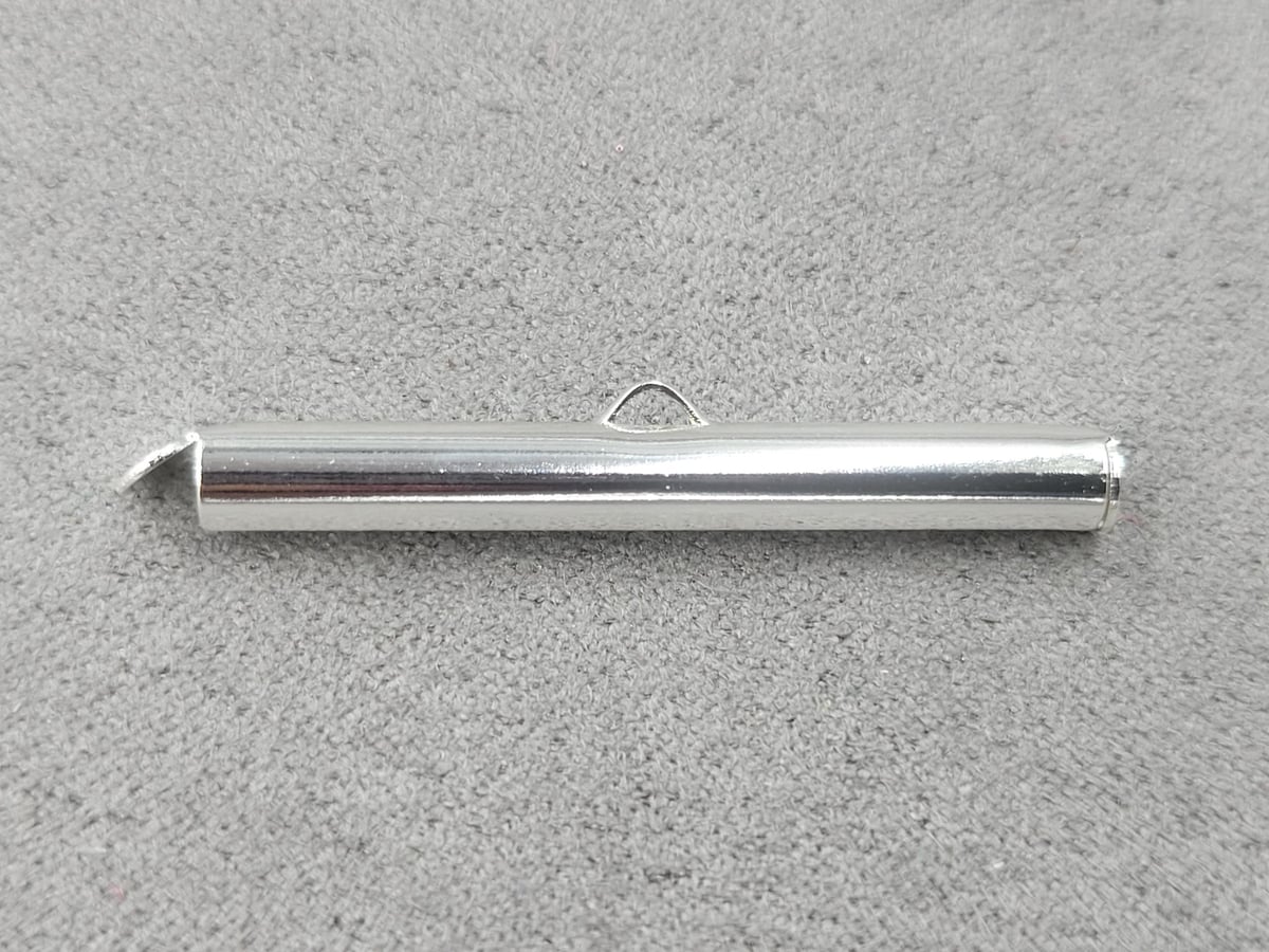 Слайдер 4*35 мм колір срібло ( гипоалергений сплав)