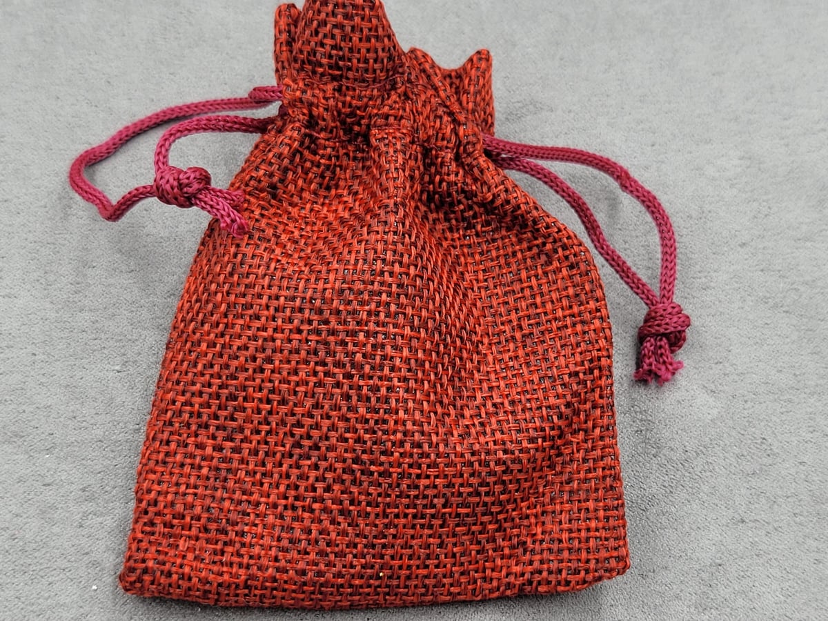 Мішечки мішковина 7*9 см 10 шт червоні