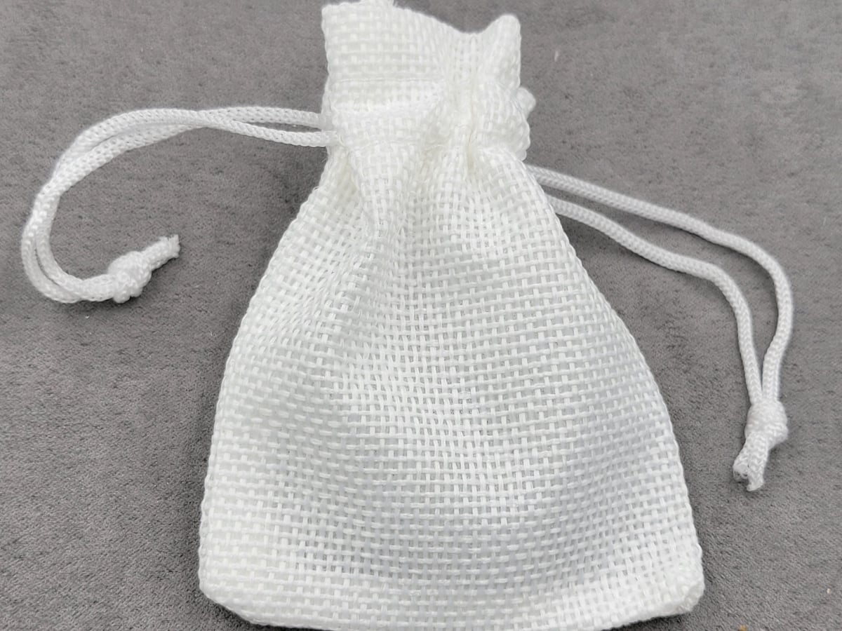 Мішечки мішковина 7*9 см 10 шт білі