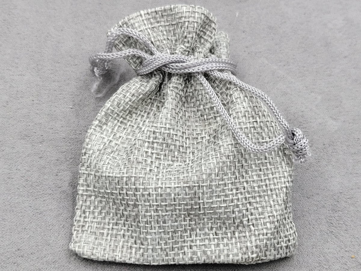 Мішечки мішковина 7*9 см 10 шт сірі