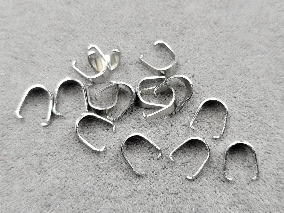 Тримачі для бусин 4*8 мм 30 шт нержавіюча сталь