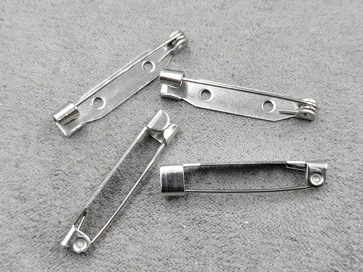 Основи на броши 3 см 10 шт нержавіюча сталь