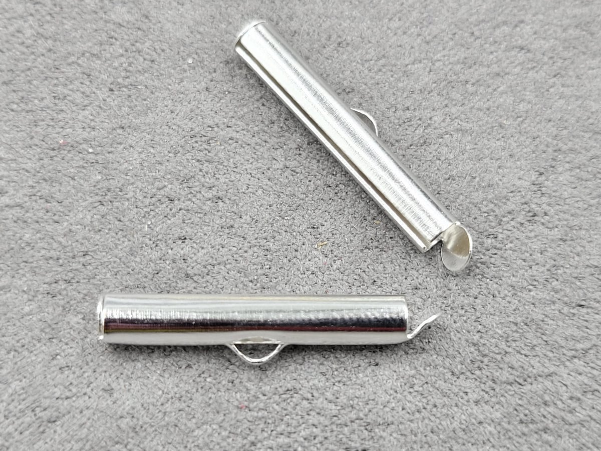 Слайдер 4*25 мм 50 шт колір срібло