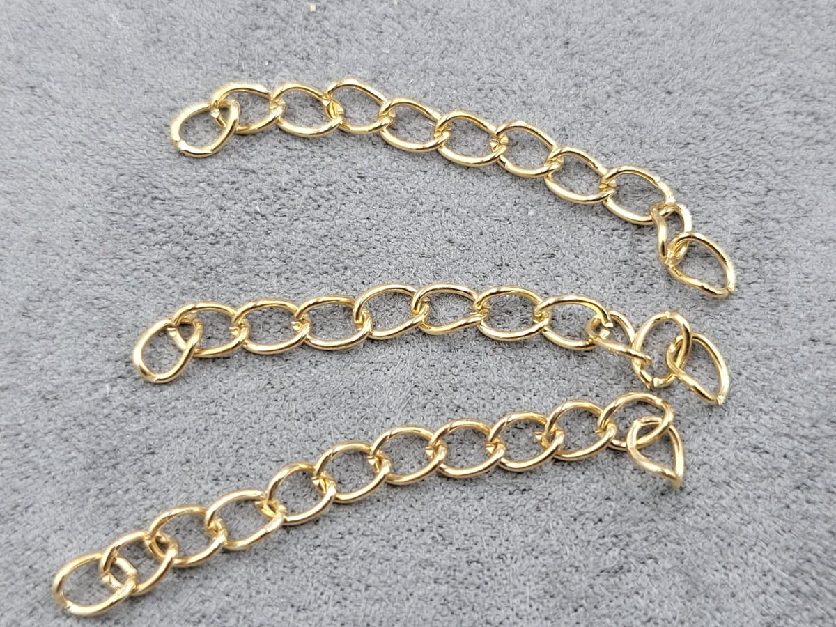 Подовжувачі 5 см колір золото 40 штук