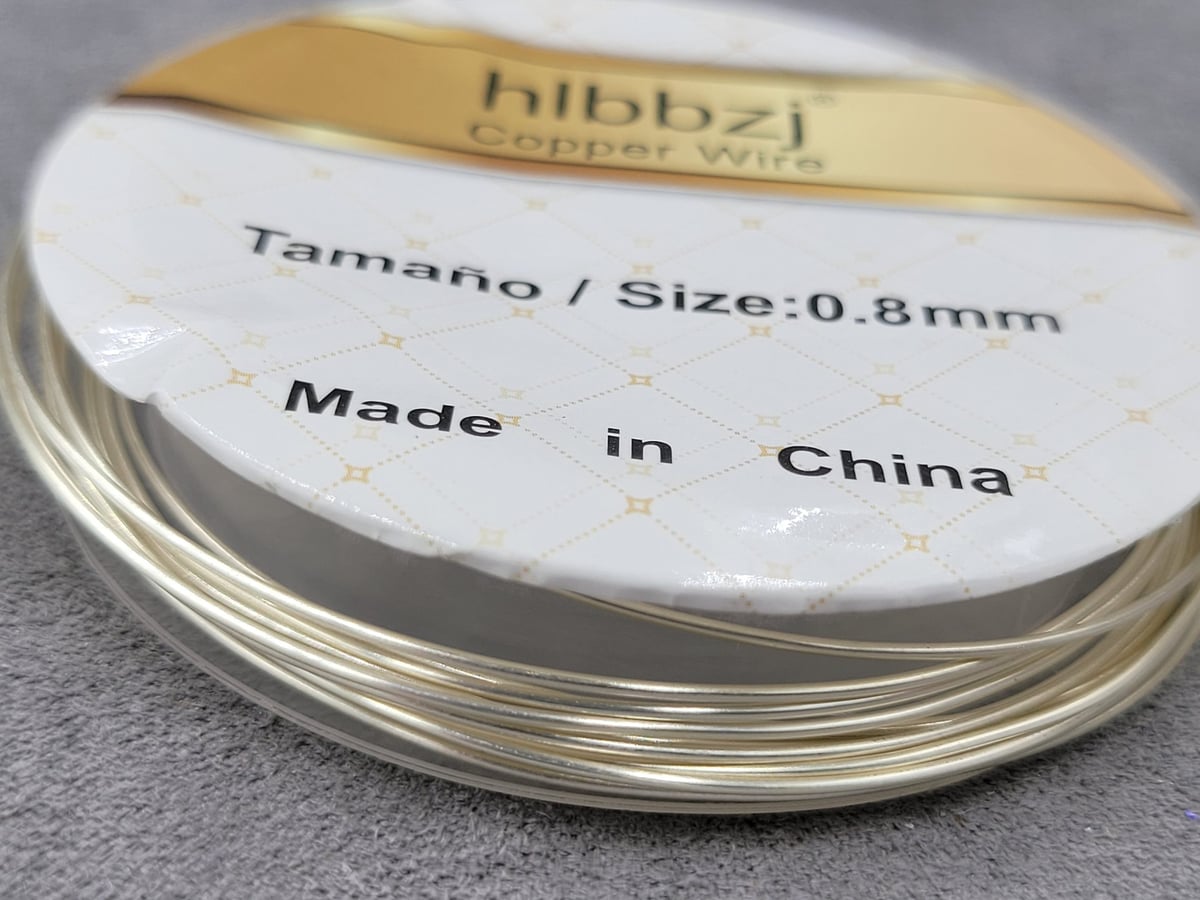 Дріт 1 шт 0,8 мм  2,5 м. колір срібло (не змінює колір)