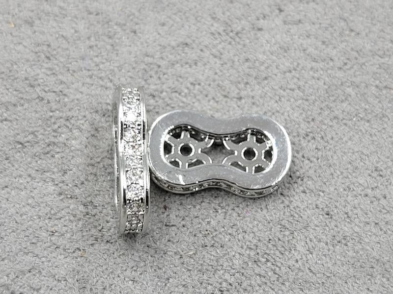 Роздільник 7*13 мм товщ. 2,5 мм родій (гіпоалергений сплав)