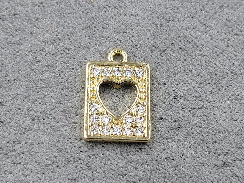 Підвіска 9,6*14 мм колір золото (гіпоалергений сплав)