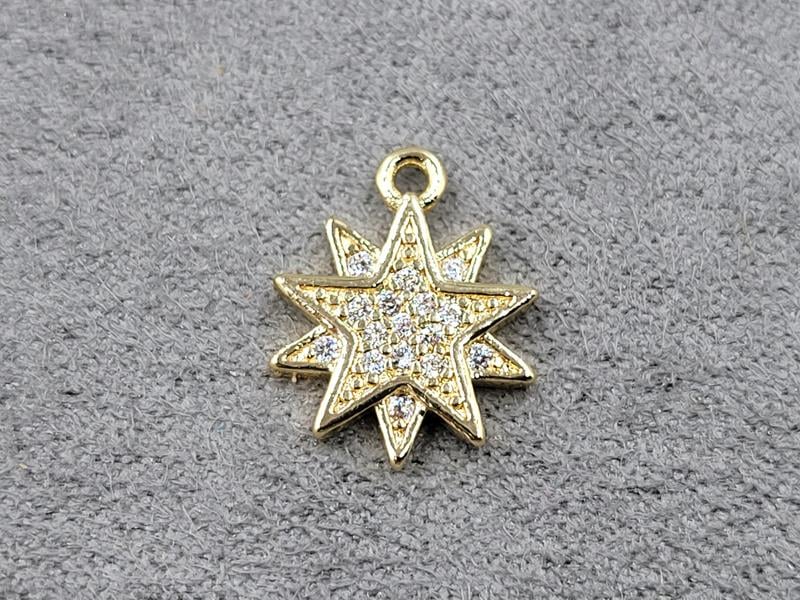 Підвіска 11*14 мм колір золото (гіпоалергений сплав)