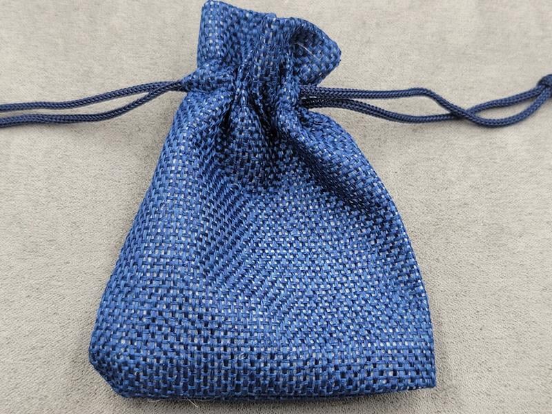 Мішечки мішковина 7*9 см упаковка 50 шт темно-сині