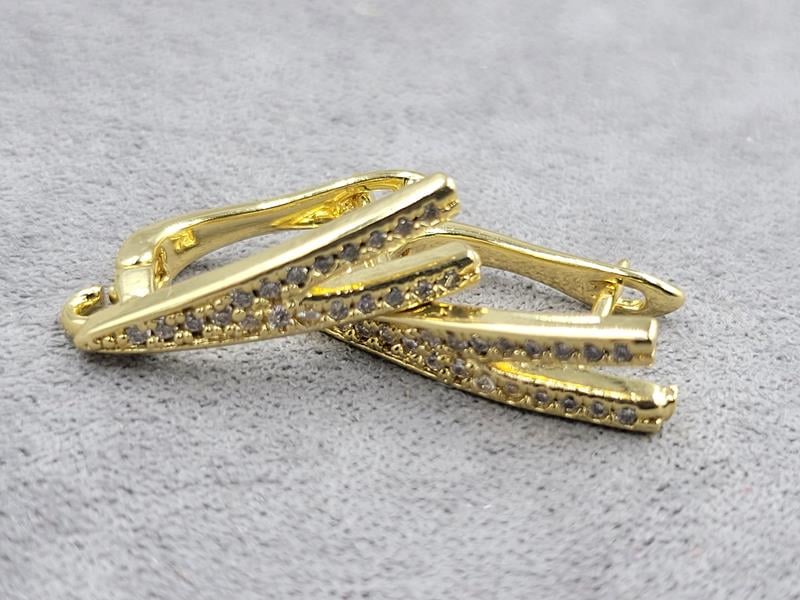 Швенза 6*20 мм колір лимонне золото ( гипоалергений сплав)