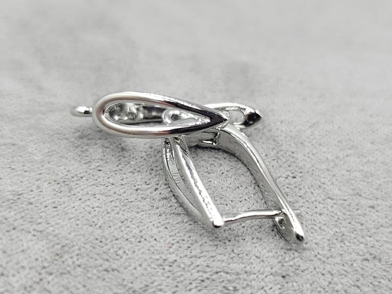 Швенза 4*16 мм родій (гіпоалергений сплав)