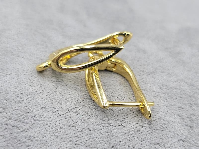 Швенза 4*16 мм колір лимоне золото ( гіпоалергений сплав)