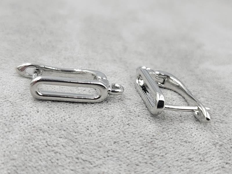 Швенза 4*16 мм родій (гіпоалергений сплав)