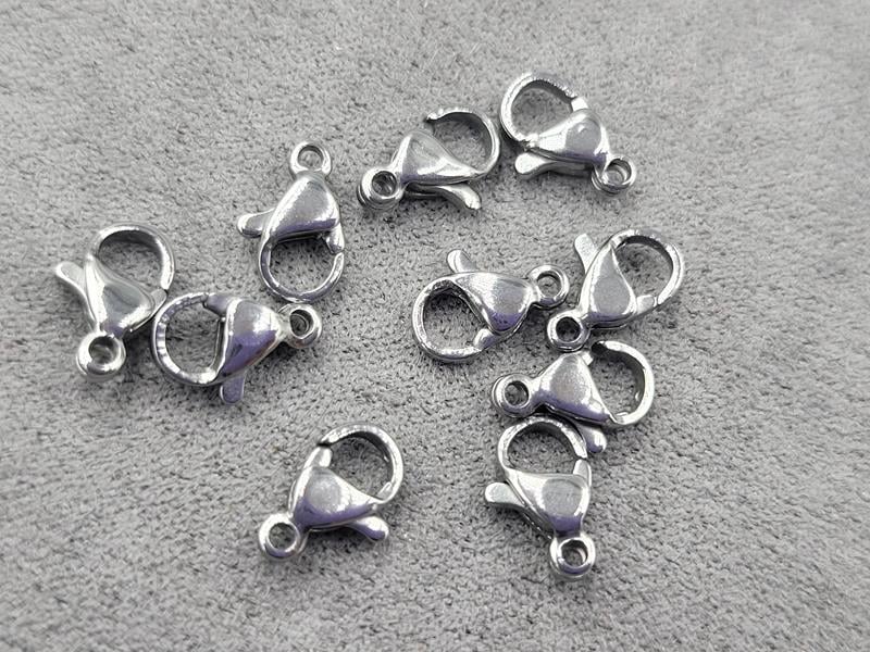 Замок 10 мм 10 шт нержавіюча сталь 316L