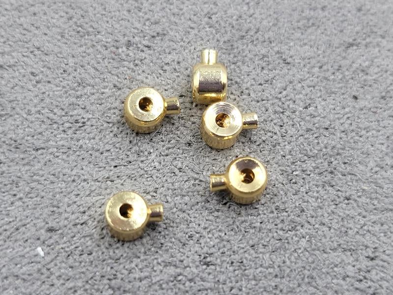 Зажим * one touch* 10 шт колір золото гіпоалергений сплав