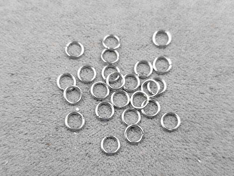 З"єднувальні кільця 4 мм ~ 420 шт (10 гр) нержавіюча сталь