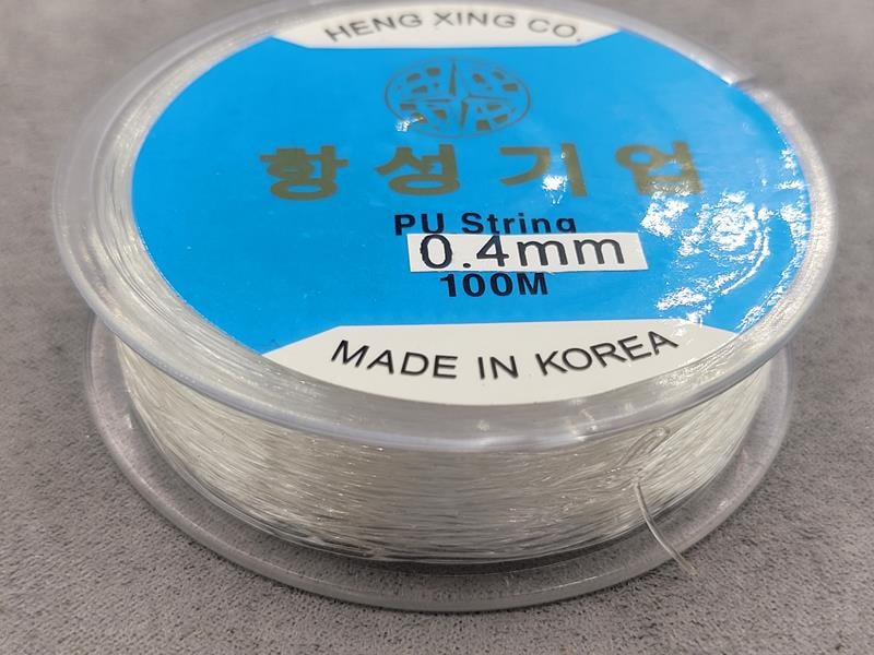 Резинка леска 0,4 мм 100 м  підсилена