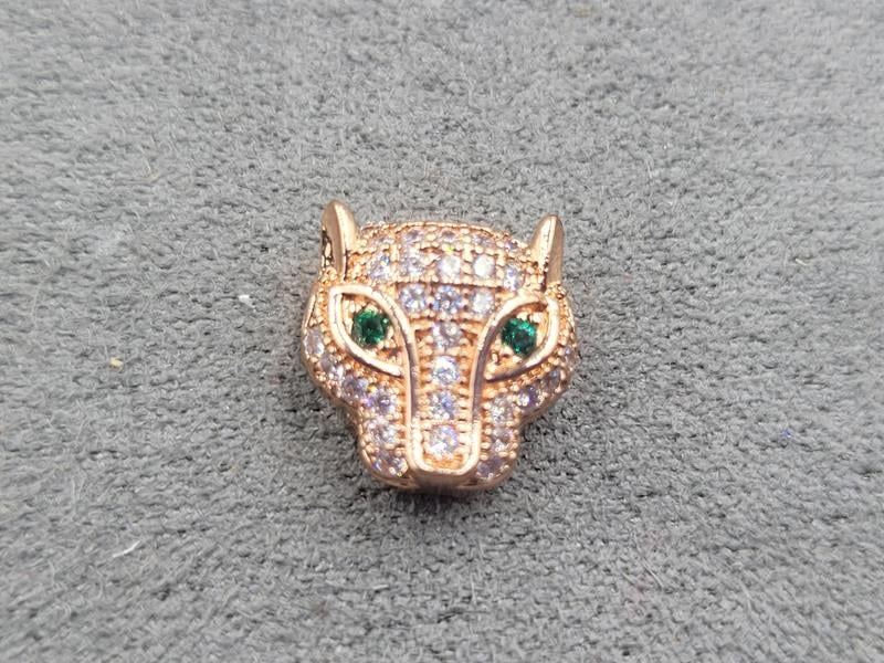 Бусина 11*11 мм рожеве золото (гіпоалергений сплав)