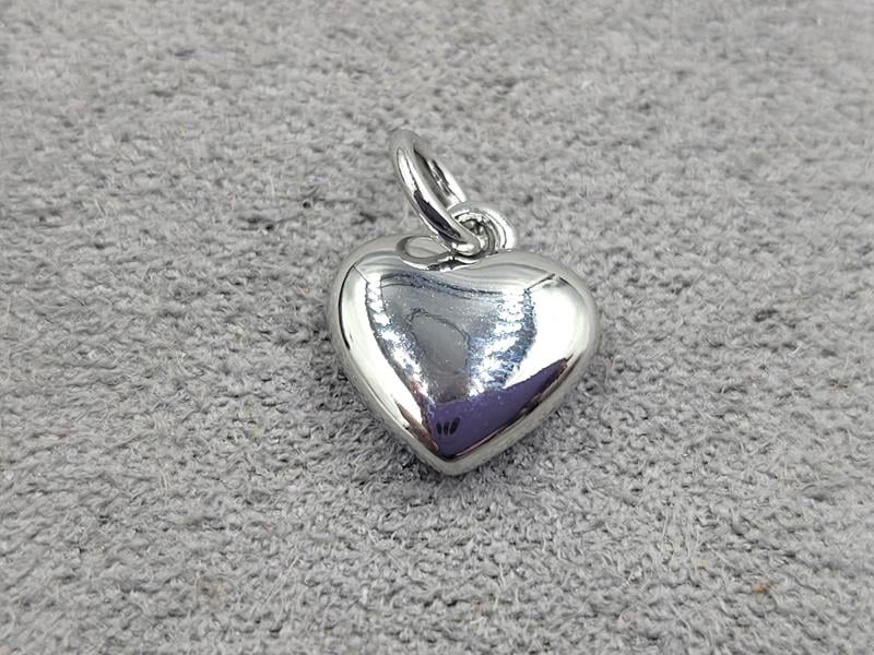 Підвіска серце 9 мм родій (гіпоалергений сплав)