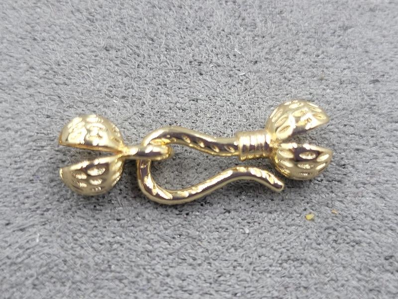 Замок 6,5*23 мм колір золото (гіпоалергенний сплав)