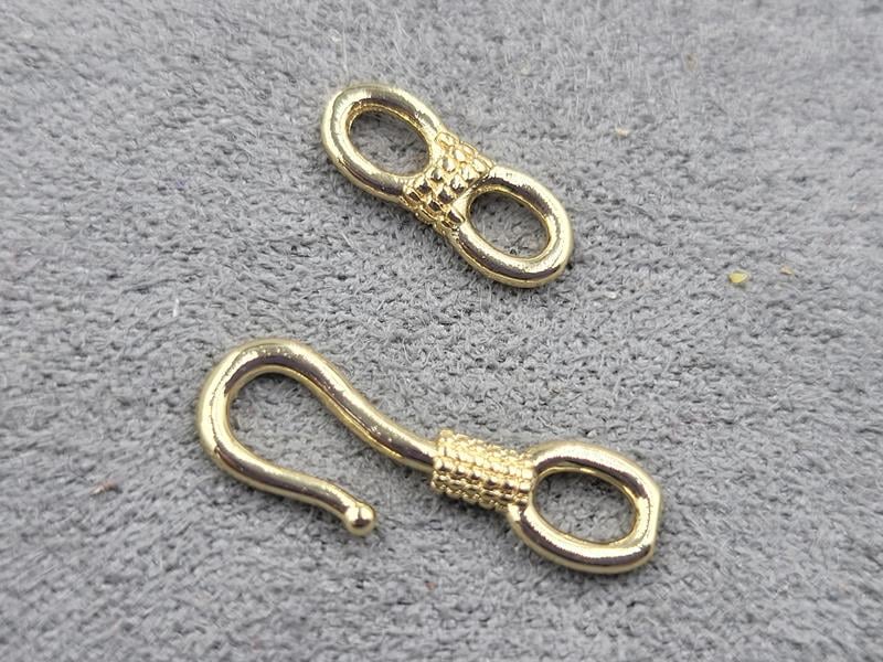 Замок 5*18 мм колір золото (гіпоалергенний сплав)