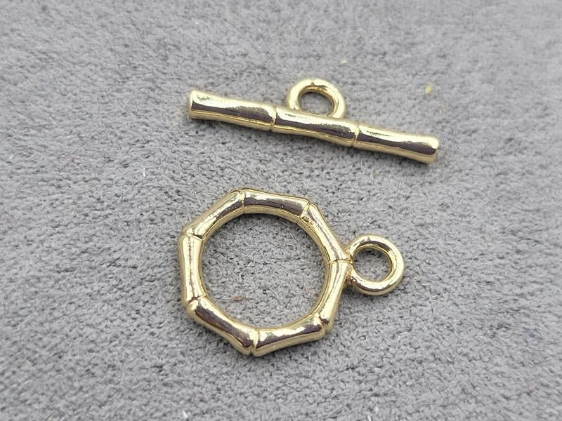 Замок тогл 13 мм золото (гіпоалергенний сплав)