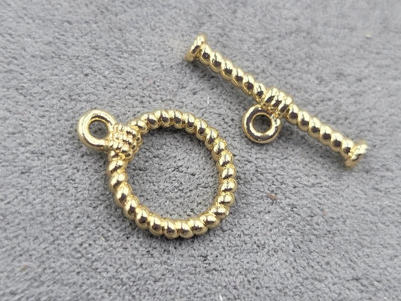 Замок тогл 12 мм золото (гіпоалергенний сплав)