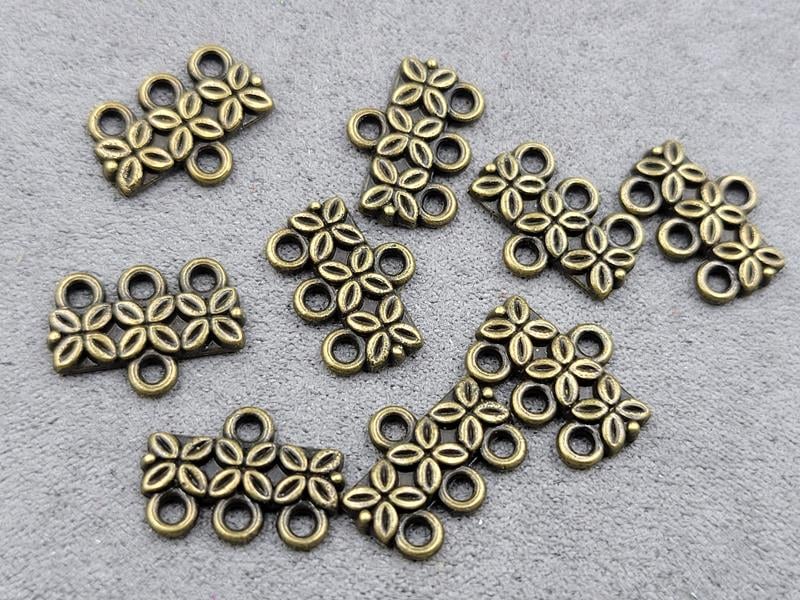 Конектор 16*11 мм 20 шт колір бронза (металл)