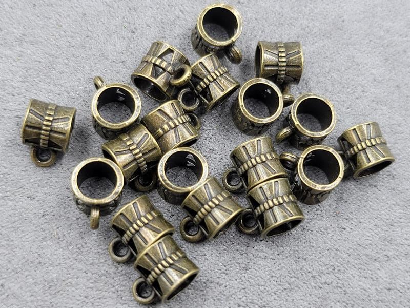 Бейли 7*9 мм отв 5 мм 52 шт колір бронза (метал)