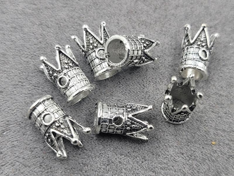 Бусина корона 6,5*12,5 мм 24 шт метал