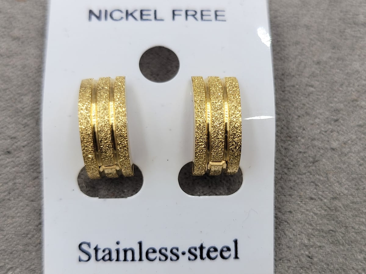 Сережки 6*13 мм нерж. сталь