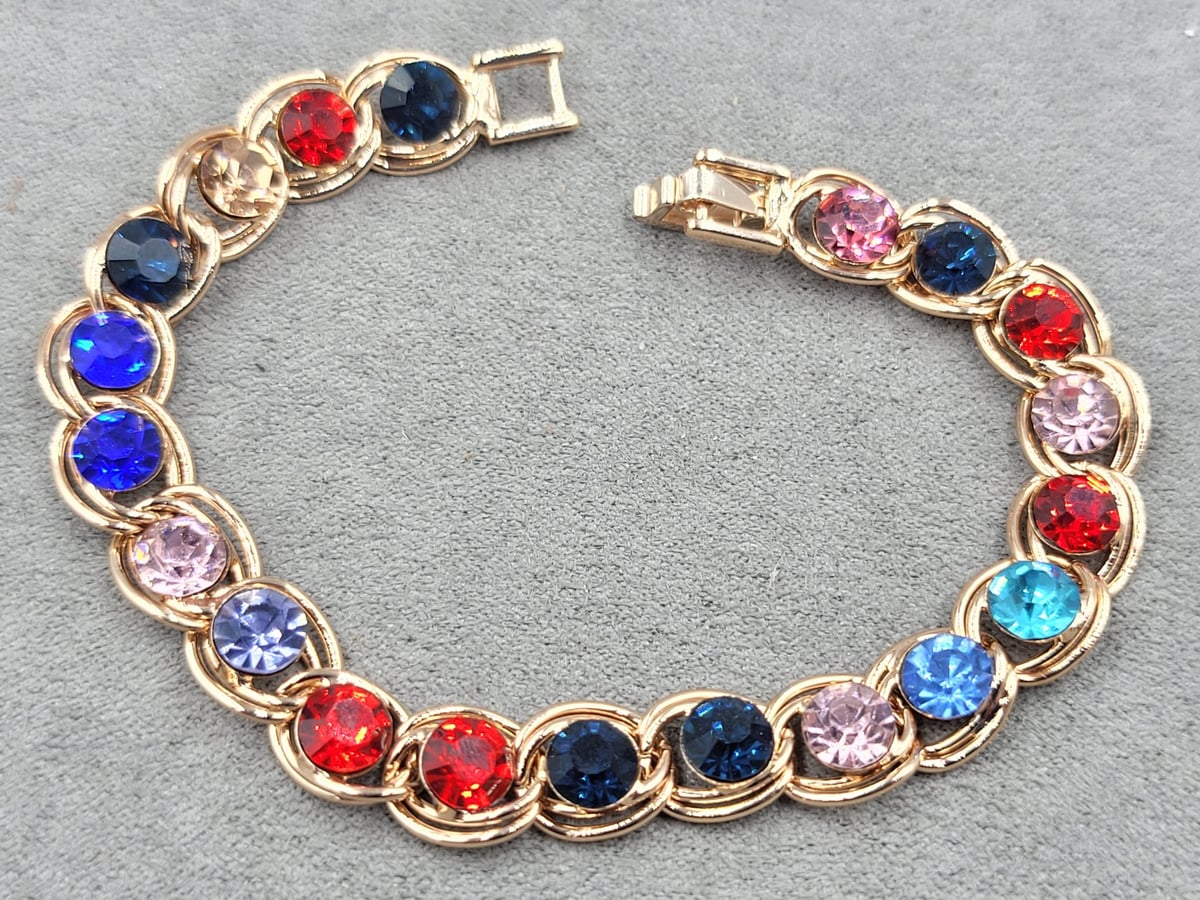 Браслет 9 мм довж. 19 см колір золото (гіпоалергений сплав)