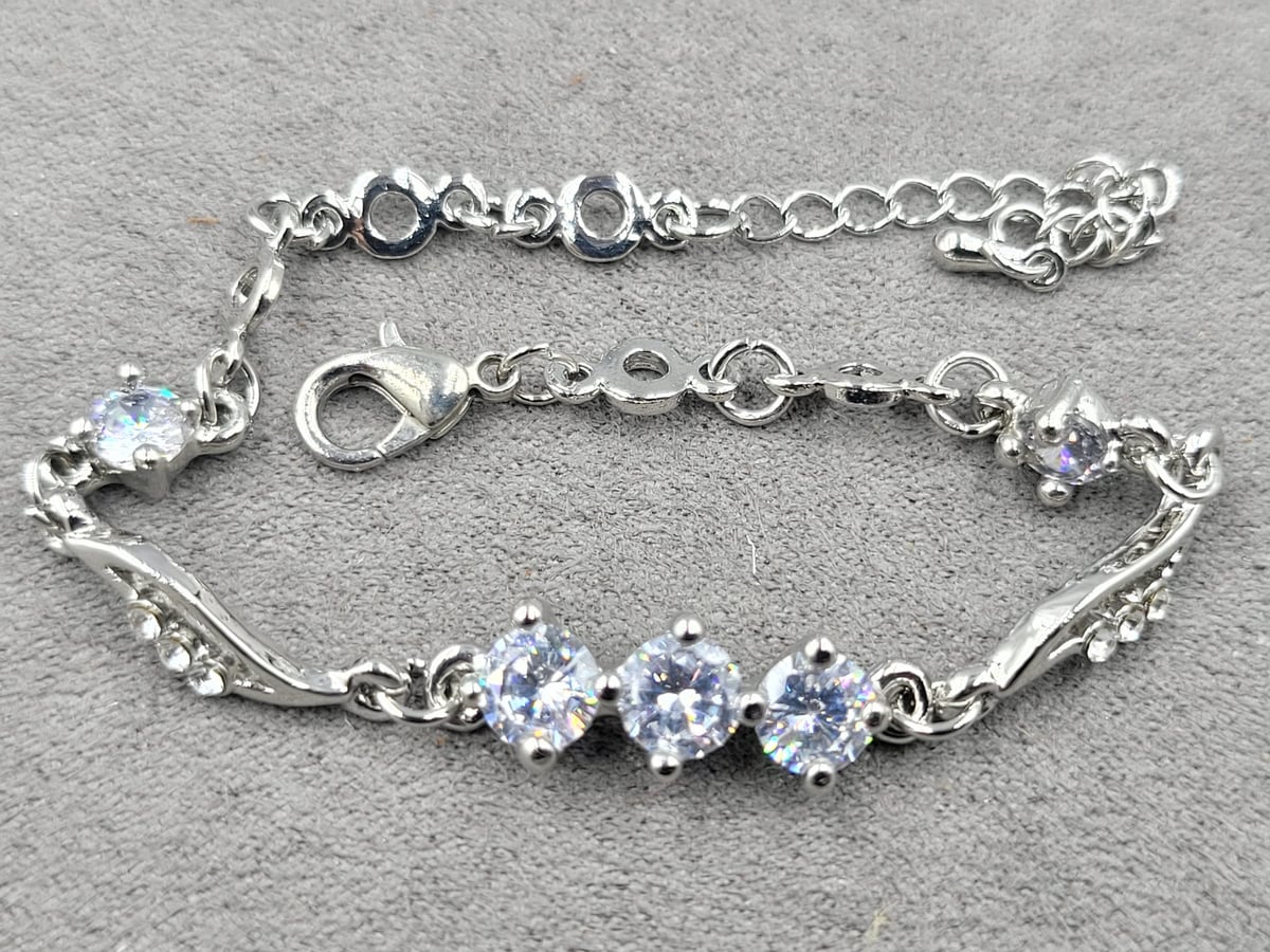 Браслет 8 мм довж. 16 см + 5 см (гіпоалергений сплав)