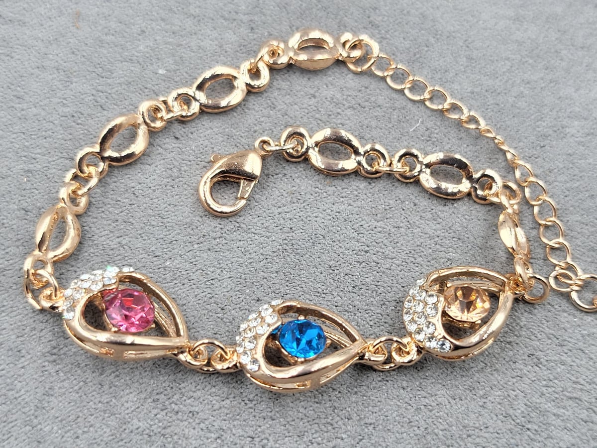 Браслет 10 мм довж. 18 см+6 см ( гіпоалергений сплав)